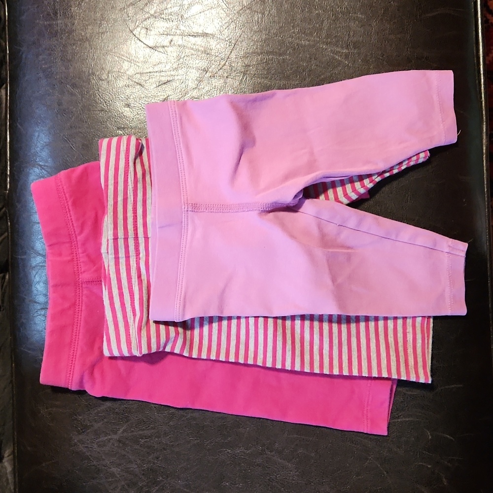 3 set of primary baby leggings 3-6M